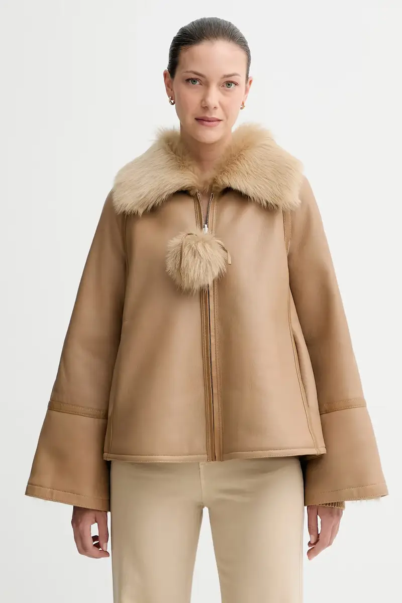 giacca in pelle duble face ODELLIES Marrone