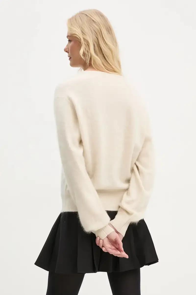 maglione in cachemirie MANTEA colore beige Q72552003 miniatura 3