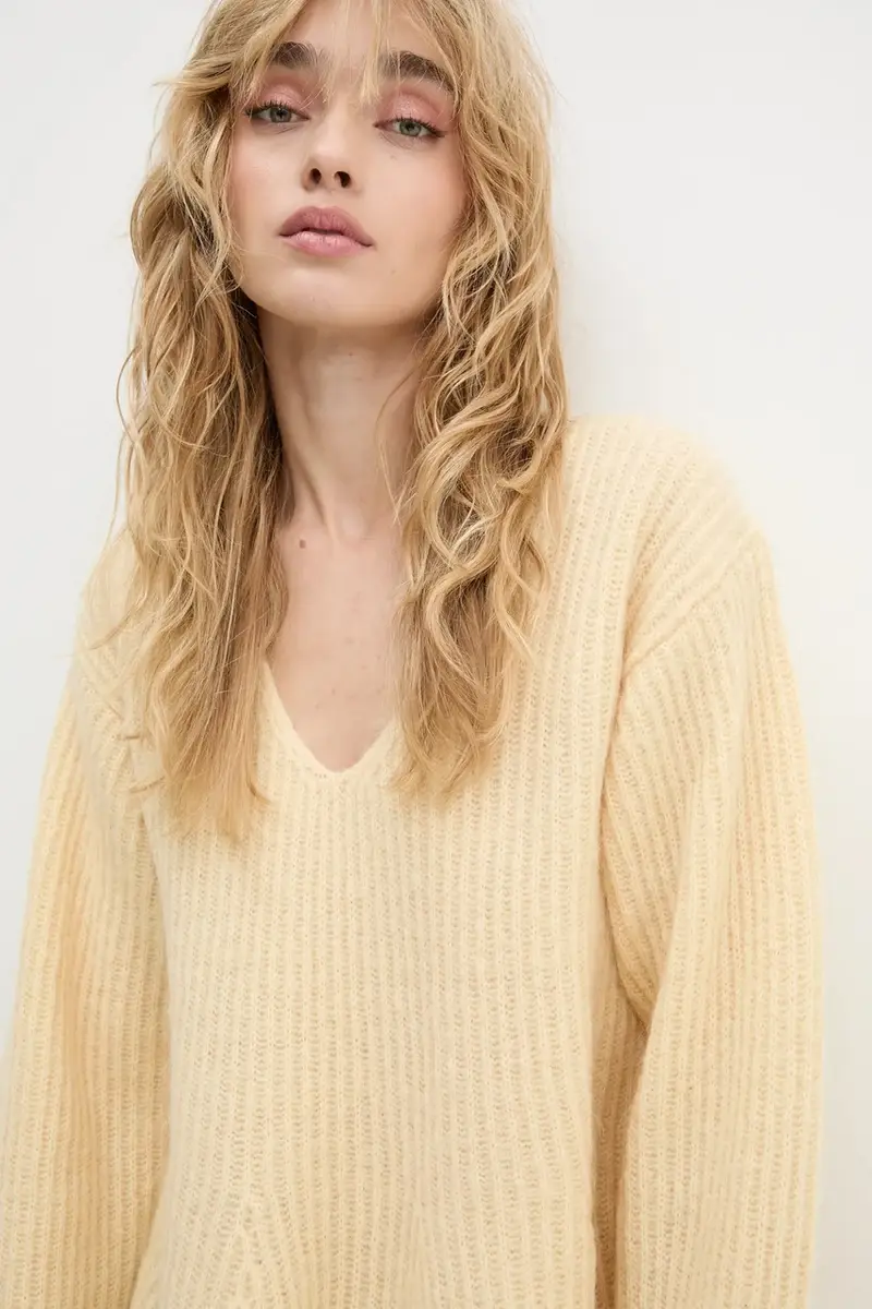 maglione in lana COVA donna colore giallo 103003 miniatura 4