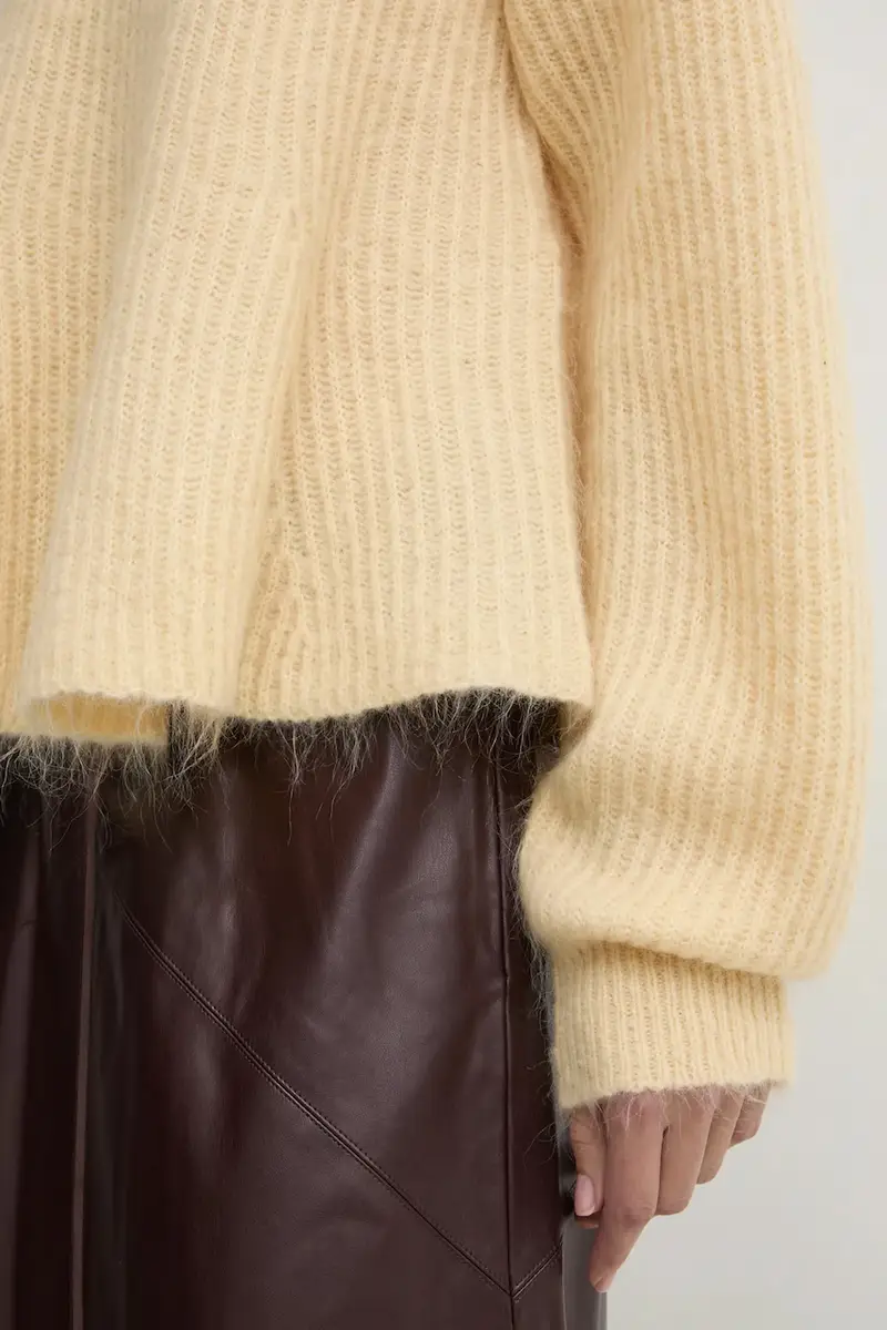 maglione in lana COVA donna colore giallo 103003 miniatura 5