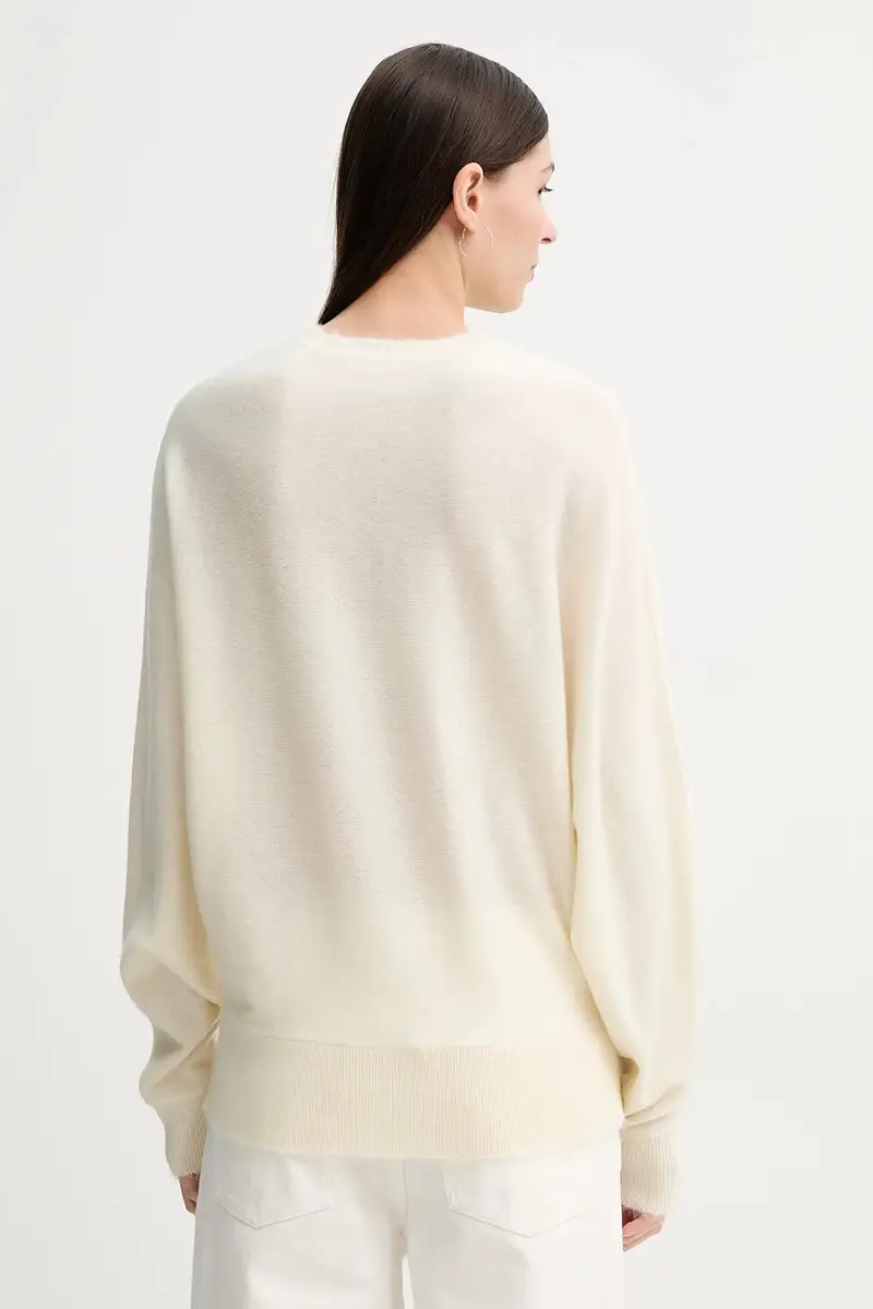 maglione in lana DOAS donna colore beige 103058 miniatura 3