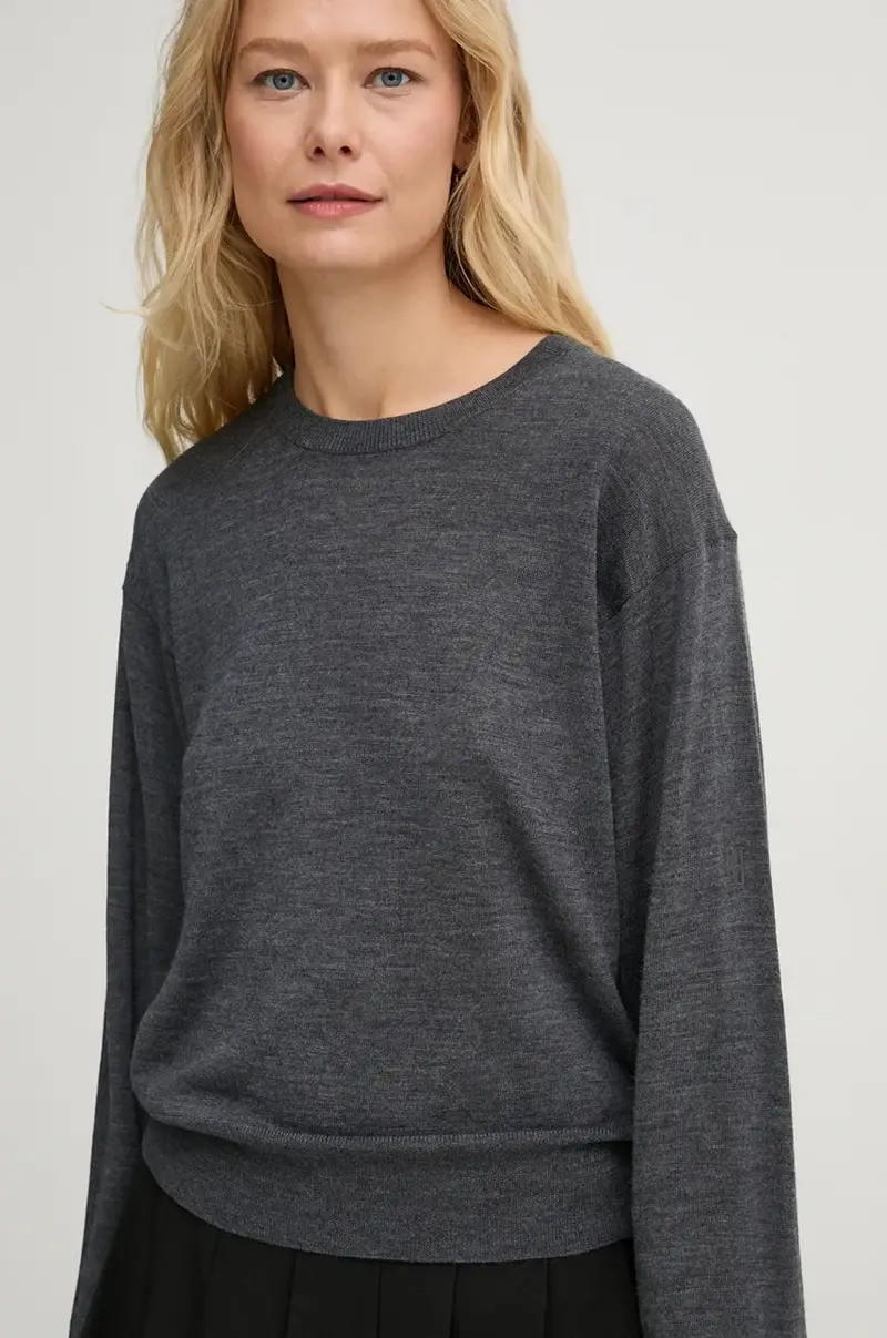 maglione in lana MANTEA donna colore grigio Q72580004 miniatura 4