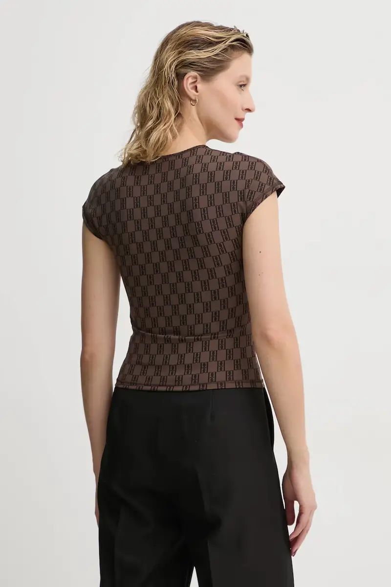 By Malene Birger T-shirt Donna Marrone 3325561 miniatura 3