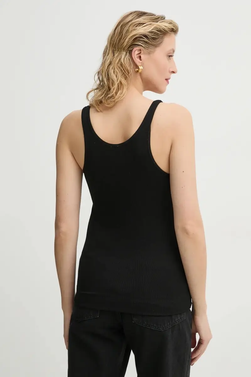 top in cotone ANISA colore nero Q71679010Z miniatura 3