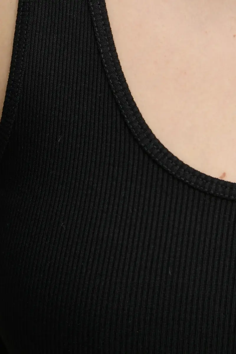 top in cotone ANISA colore nero Q71679010Z miniatura 5