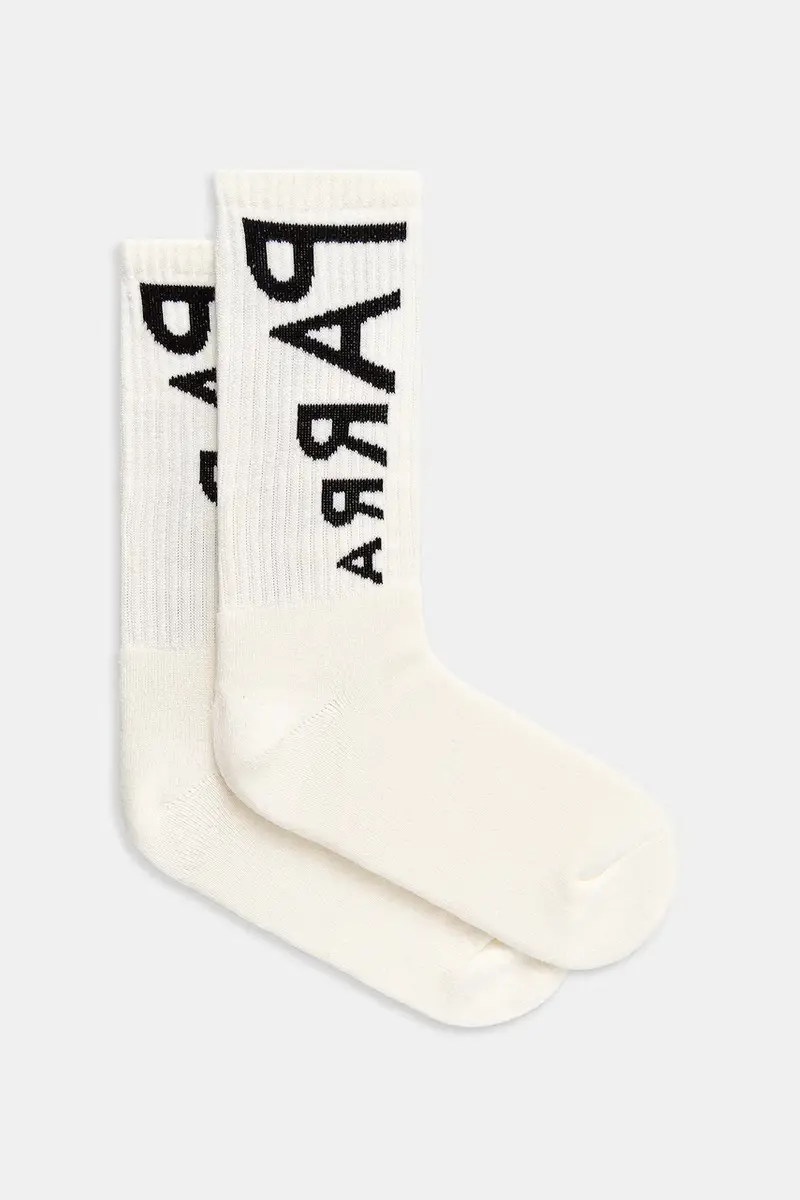 calzini Reversed flag logo crew colore bianco 54455 Beige