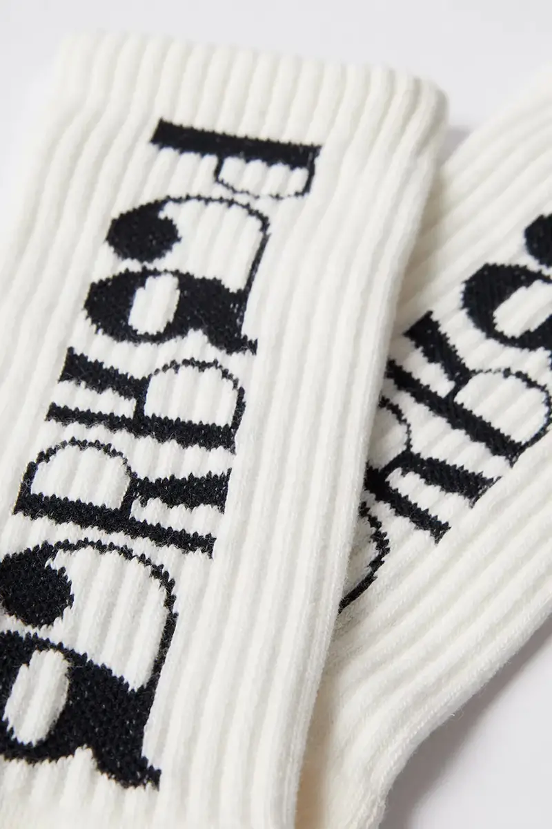 calzini Tokyo logo crew colore bianco 54265 miniatura 2