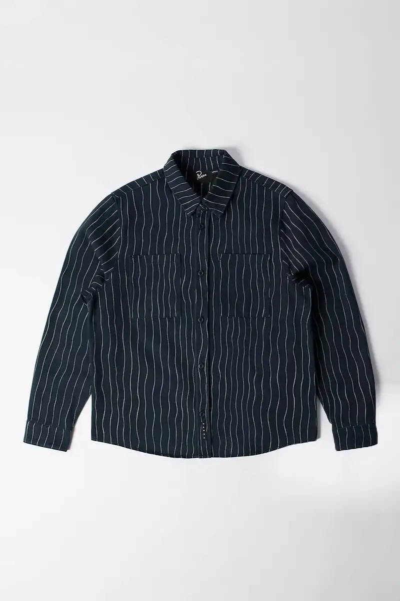 camicia in cotone Meandering lines uomo colore blu navy 54236