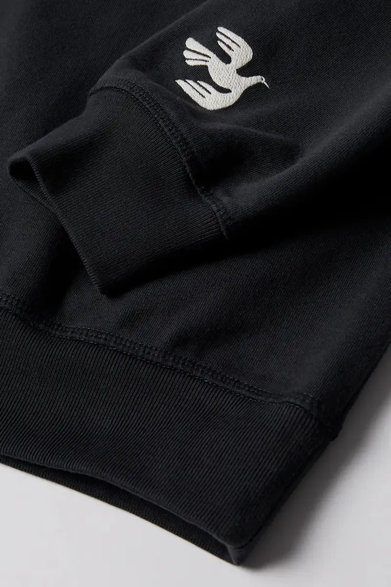 felpa in cotone Weird trad logo uomo colore blu navy 54320 miniatura 4