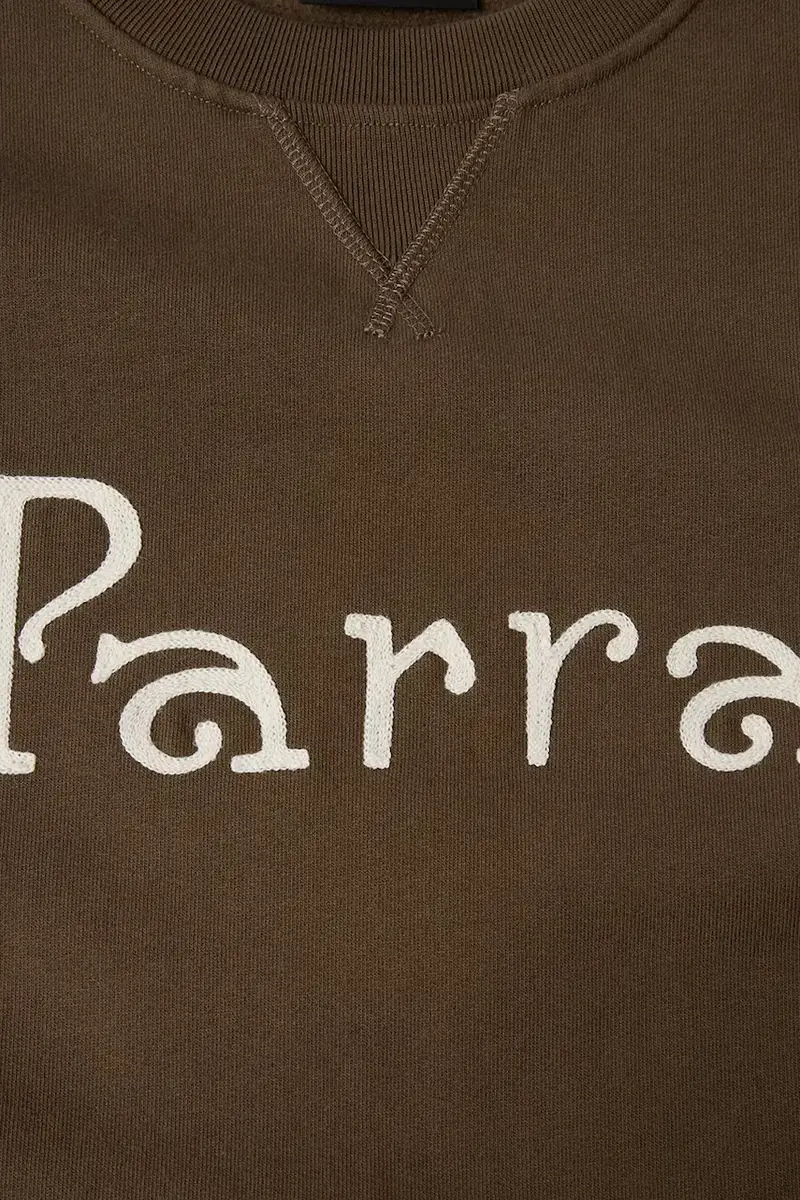 felpa in cotone Weird trad logo uomo colore marrone 54321 miniatura 2