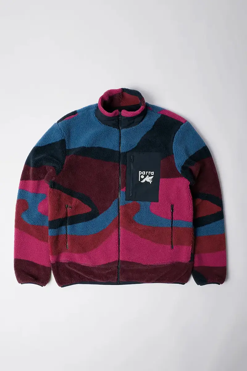 giacca Full ftp booster polar fleece colore rosso 54345