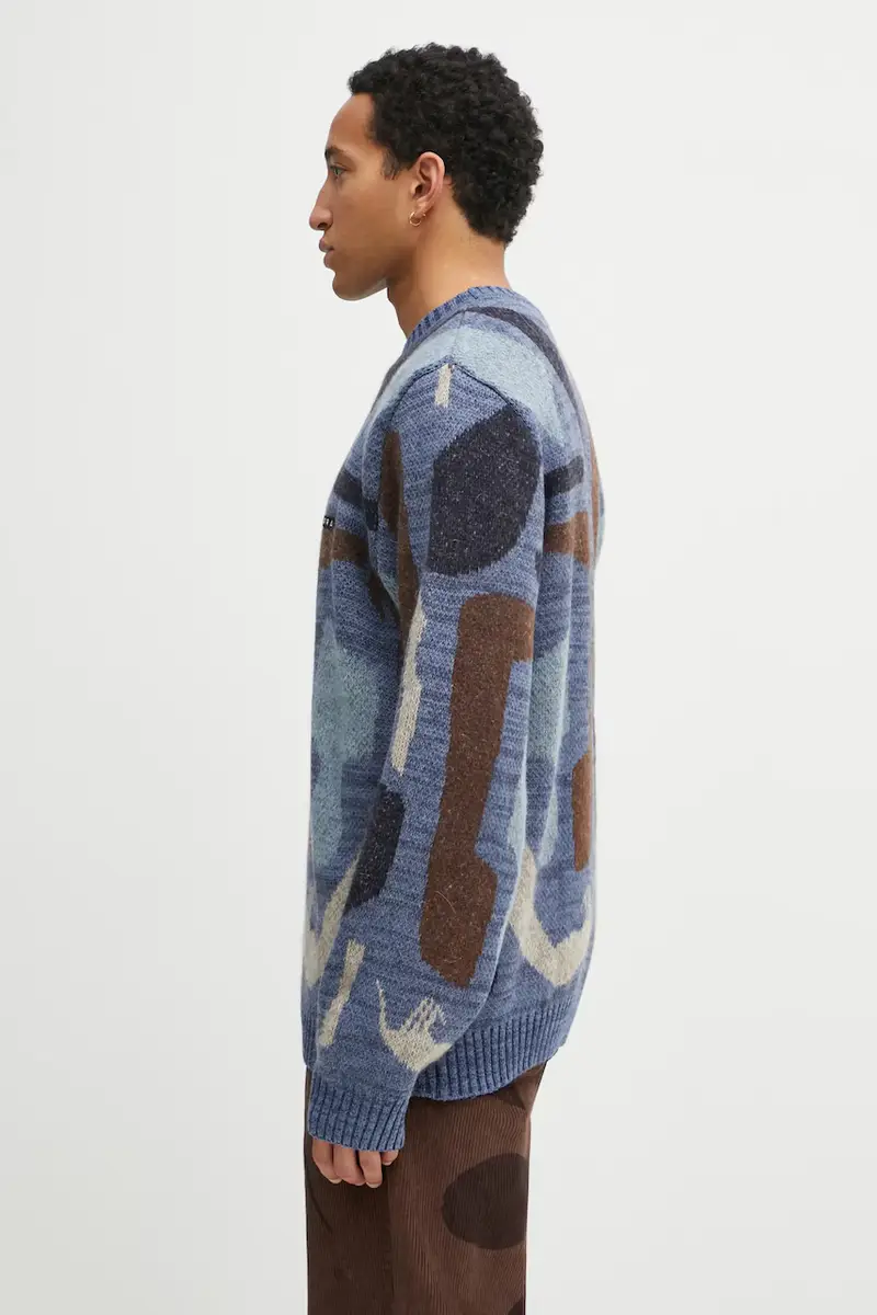 maglione con lana Detached colore blu 54450 miniatura 2