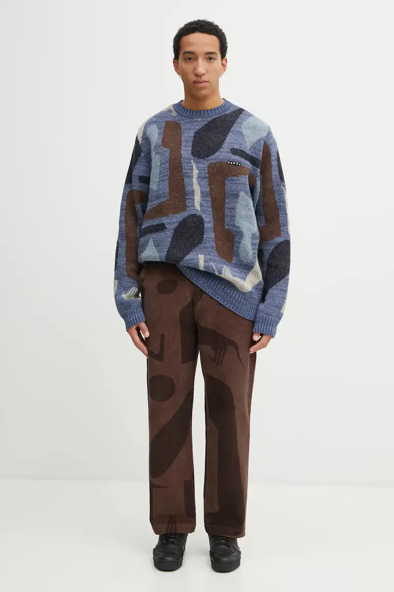 pantaloni in cotone Detached uomo colore marrone 54440 miniatura 5