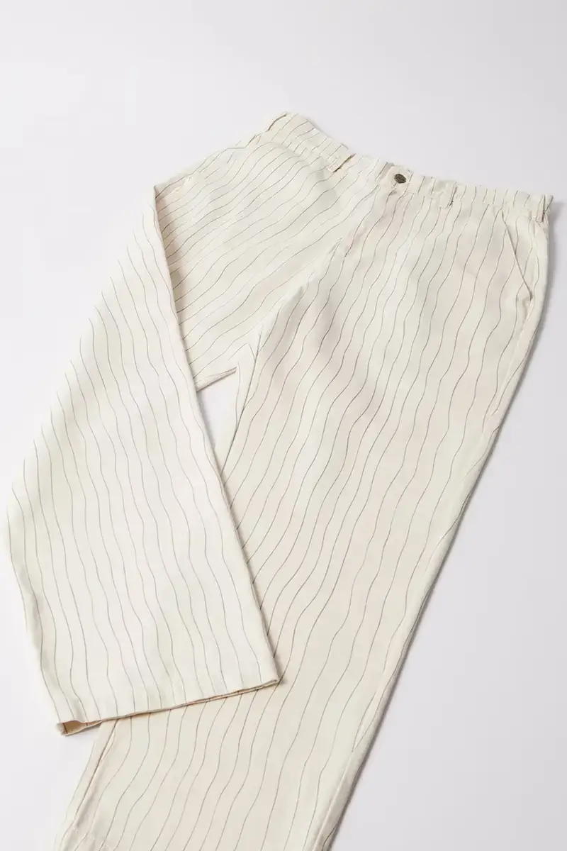 pantaloni in cotone Meandering uomo colore beige 54247 miniatura 3