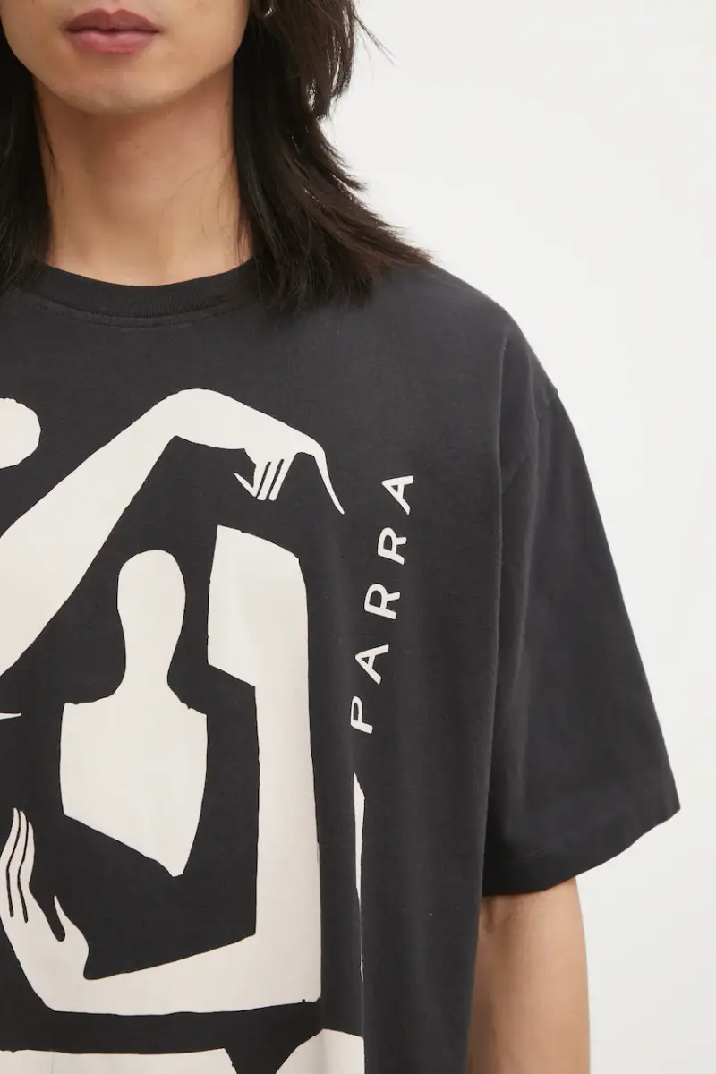 by Parra T-shirt Uomo Nero 3798613 miniatura 4