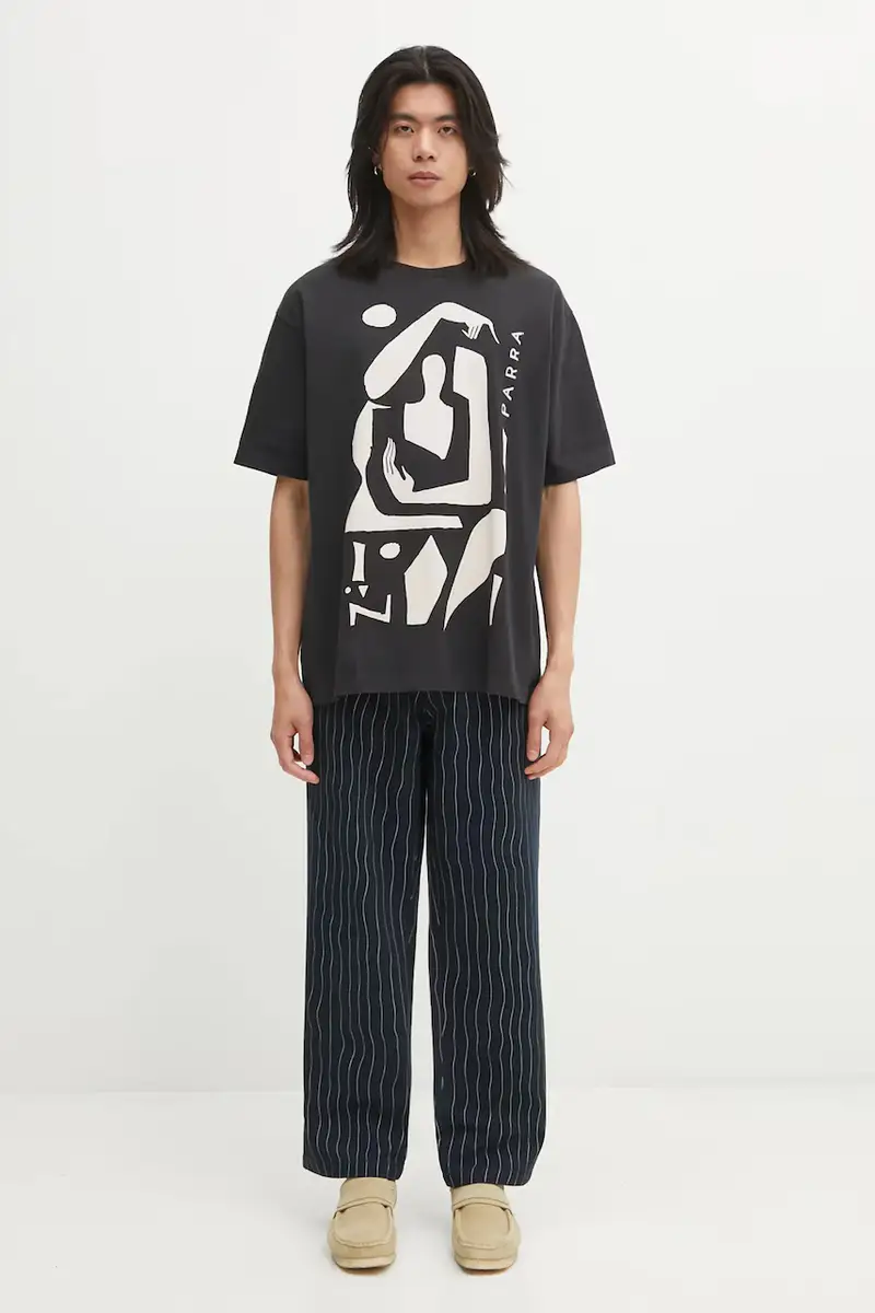 by Parra T-shirt Uomo Nero 3798613 miniatura 5