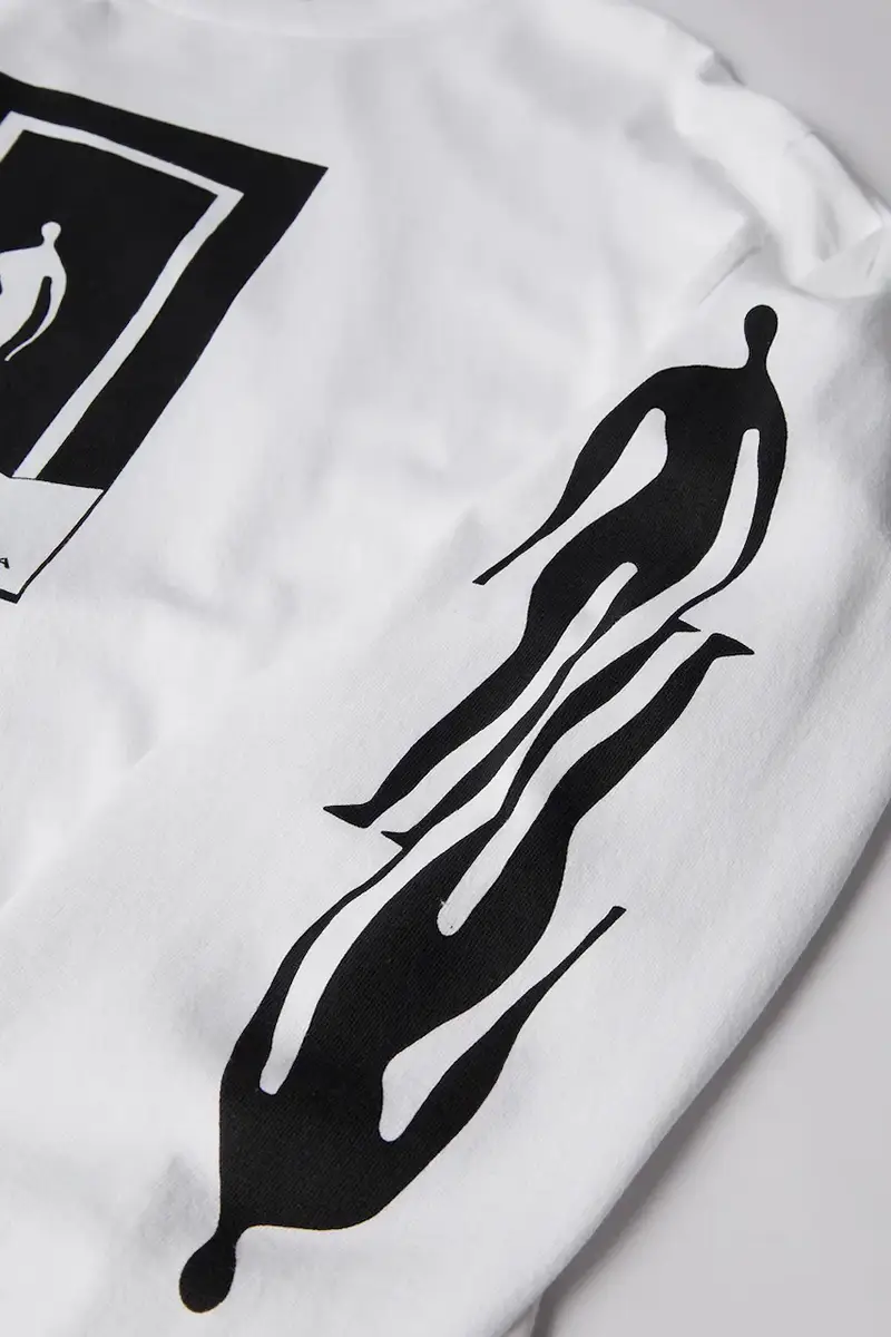 top a maniche lunghe in cotone The hotel long sleeve colore bianco 54220 miniatura 3