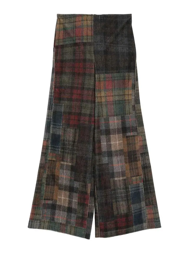 Pantaloni dal design patchwork Multicolore