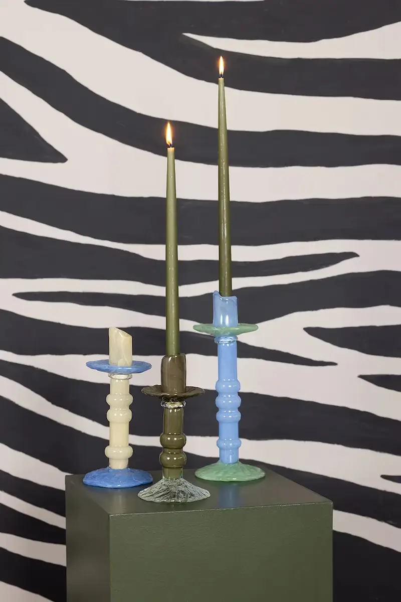 candeliere decorativo Lara 22 cm S colore marrone miniatura 3