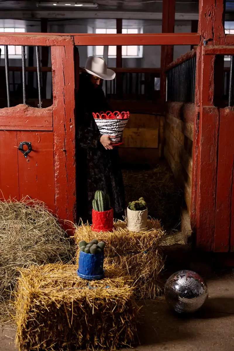 copertura vaso x Emma Widell, Patty 25 cm L Multicolore miniatura 4