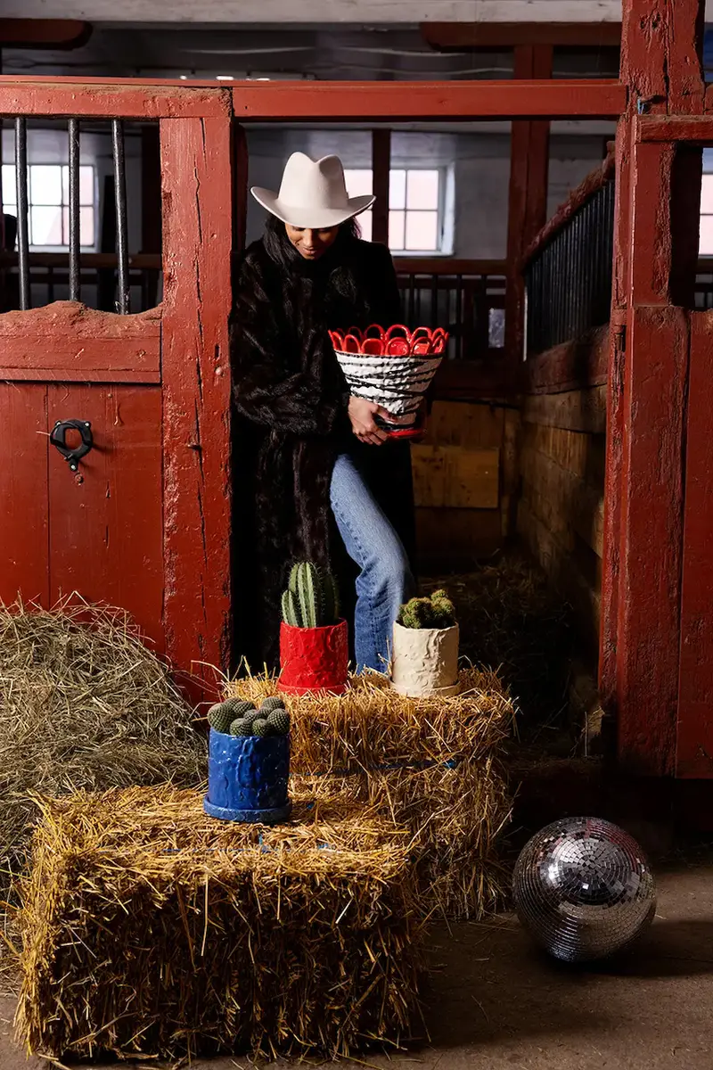 copertura vaso x Emma Widell, Patty 25 cm L Multicolore miniatura 5