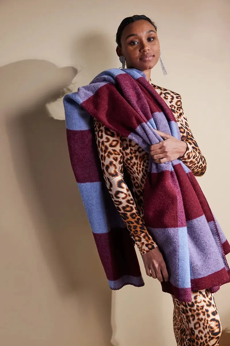 copriletto in lana Embrace Multicolore miniatura 2