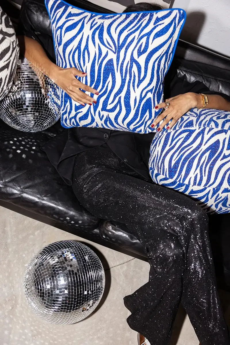 cuscino decorativo Anima 50 x 50 cm M colore blu miniatura 3