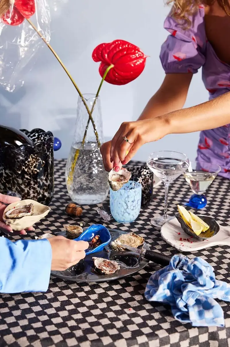 piatto da portata per ostriche Oyster Nero miniatura 4