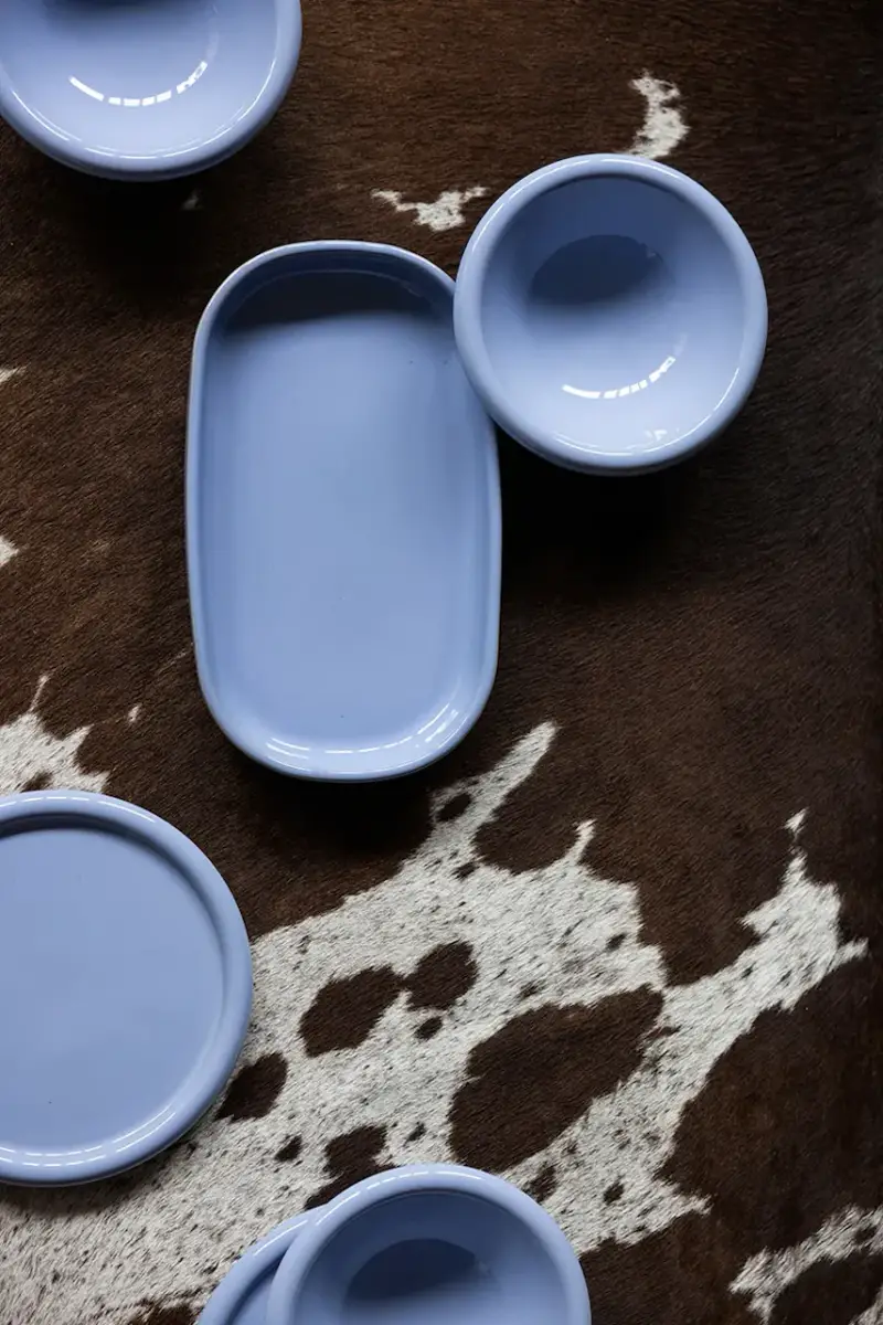 piatto da portata Porto 18 x 30 cm Blu miniatura 2