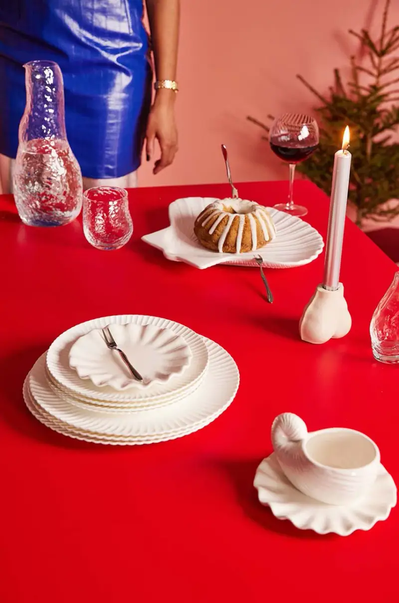 piatto Shell XL Bianco miniatura 5