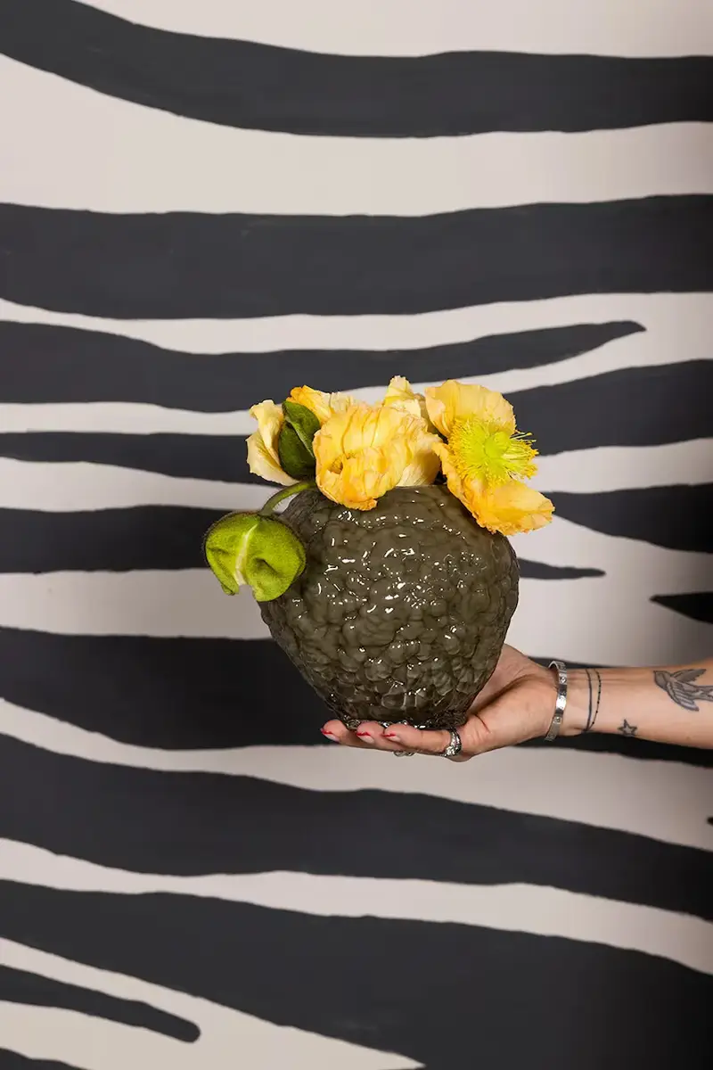 vaso decorativo Corallo 17, 5 cm XS Beige miniatura 2