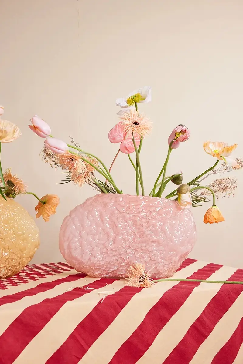 vaso decorativo Corallo L Rosa miniatura 3