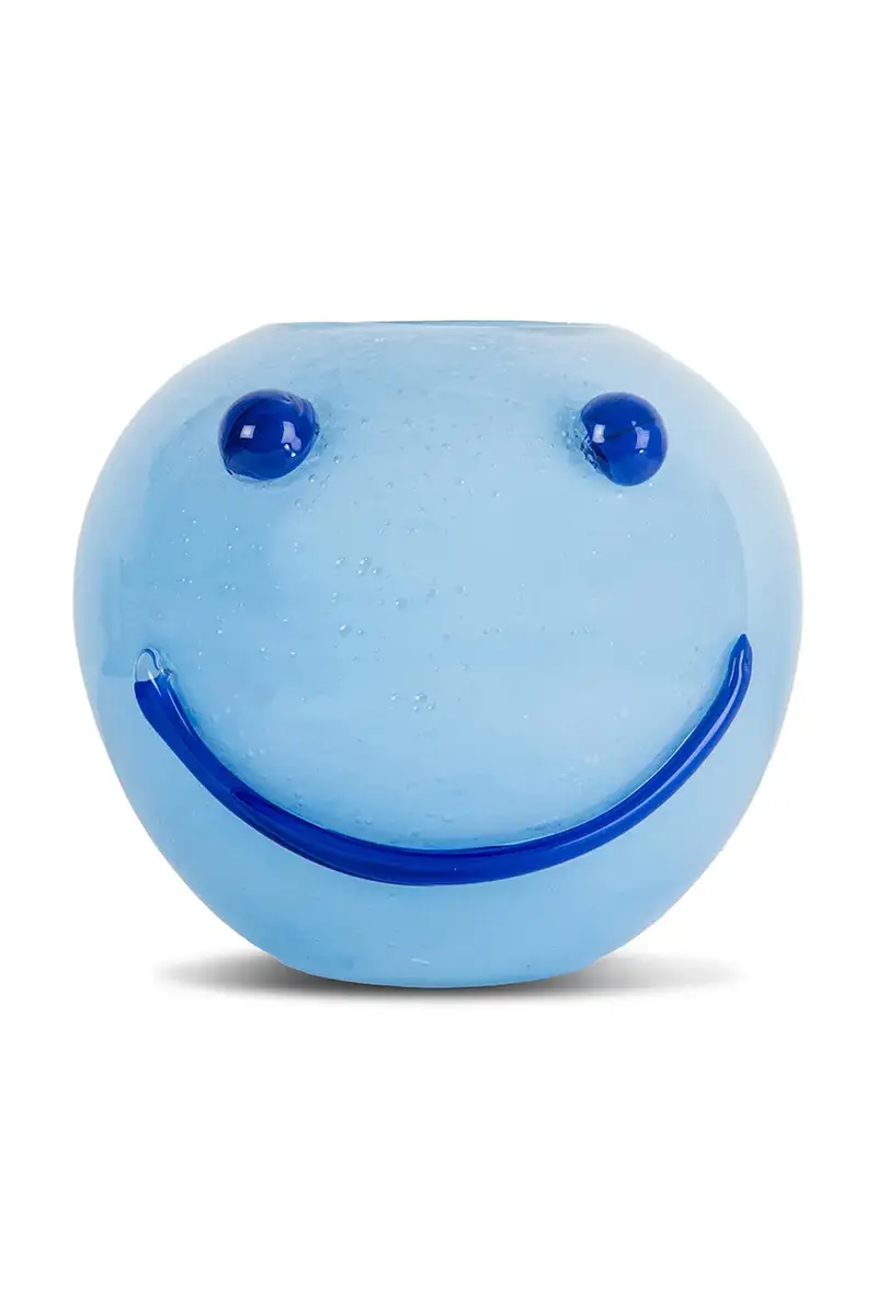 vaso decorativo Happy o25x23 cm Blu