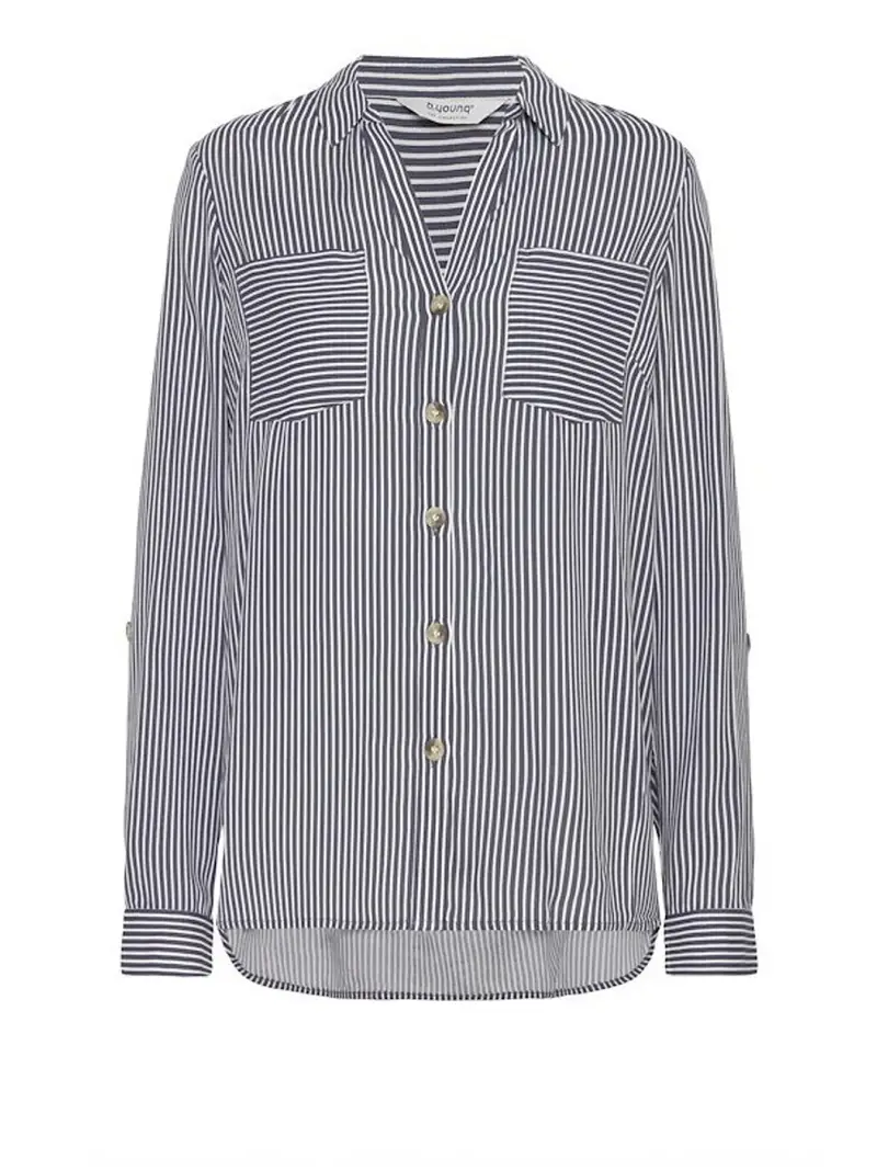 camicia casual b.young da donna - blu