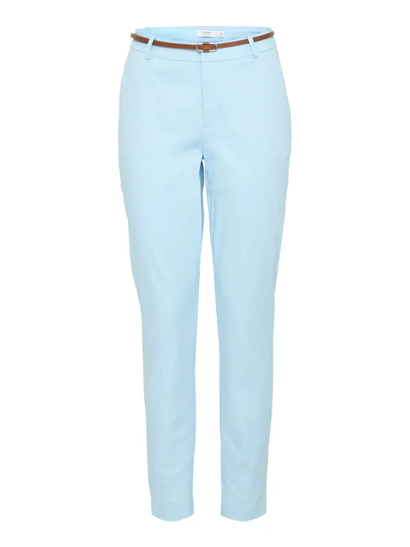 pantalone chino b.young da donna - celeste