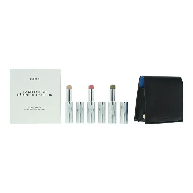 Set Blu Byredo Ombretto 509 Solar Flare 3,5 g + Ombretto Kumato Face 3,5 g + Ombretto Stick Flower Play 3,5 g + Astuccio