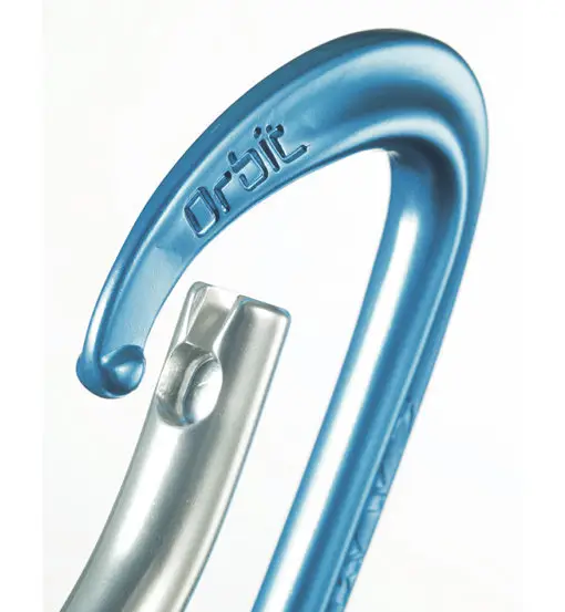 Orbit leva curva - moschettone arrampicata Blue