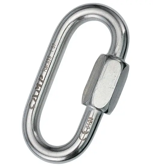 Oval Quick Link - moschettone Grey