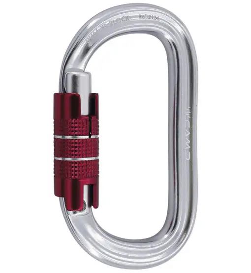 Oval XL 2Lock - moschettone ovale Grey