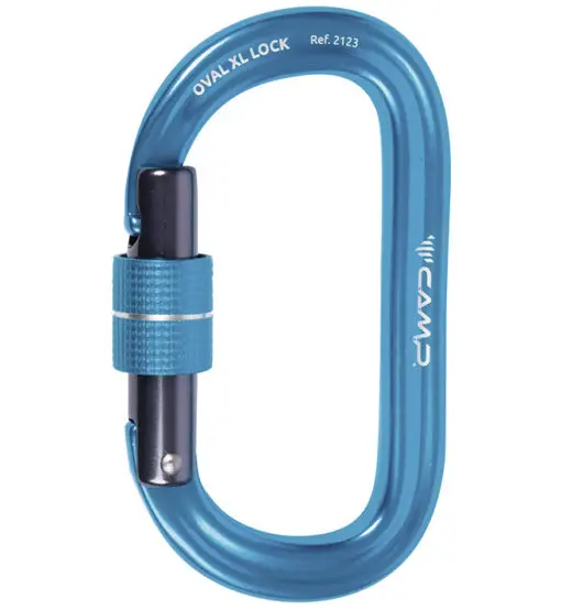 Oval XL Lock - moschettone Blue