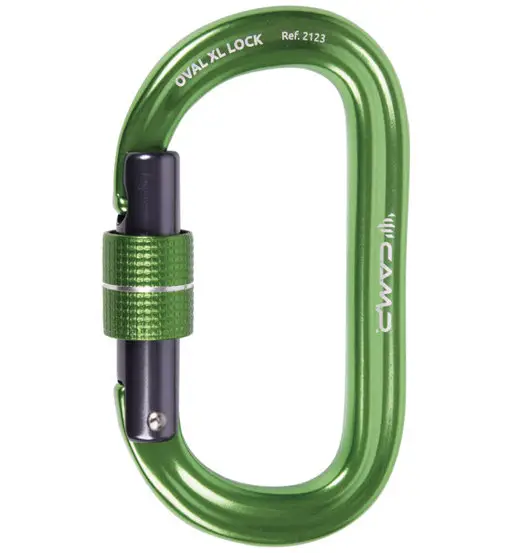 Oval XL Lock - moschettone Green