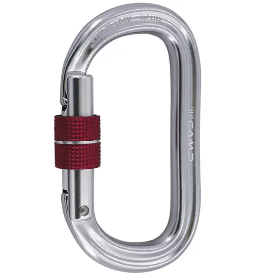 Oval XL Lock - moschettone Grey
