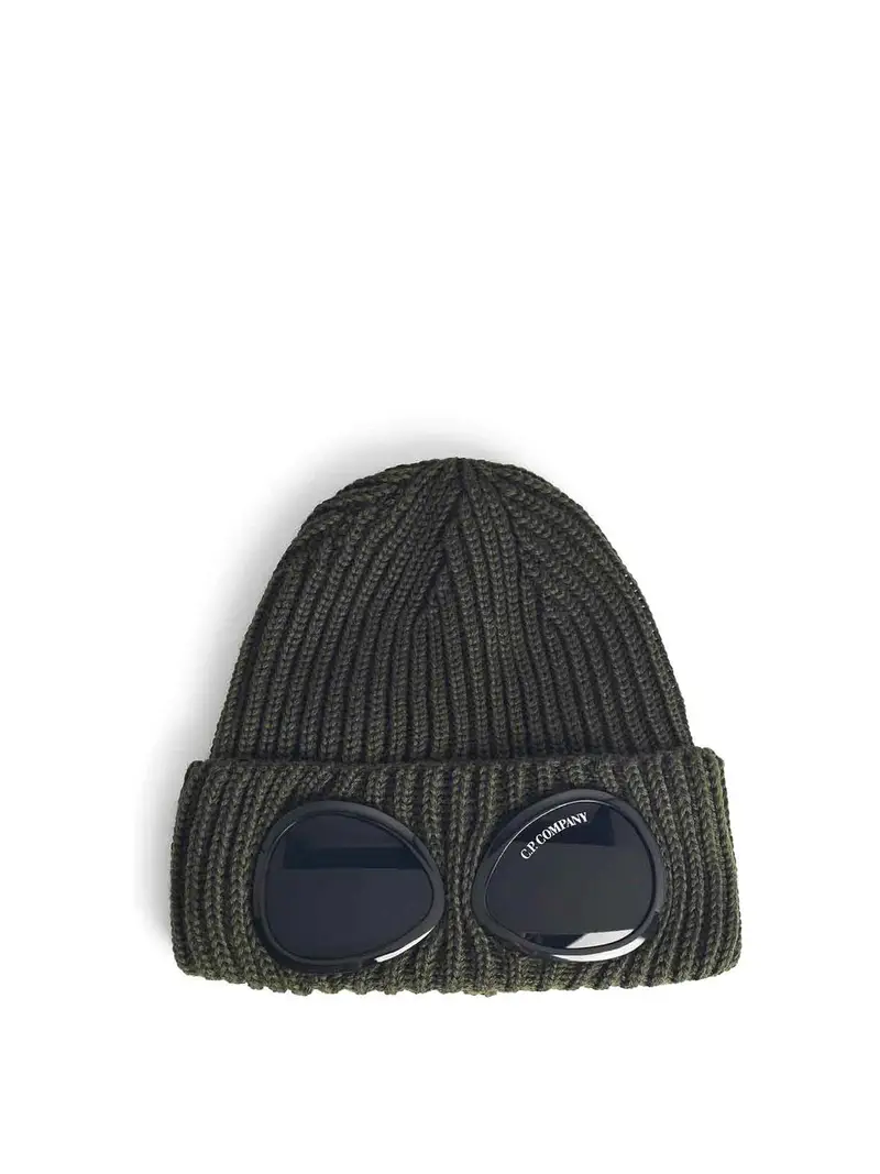 Berretto di lana merino verde