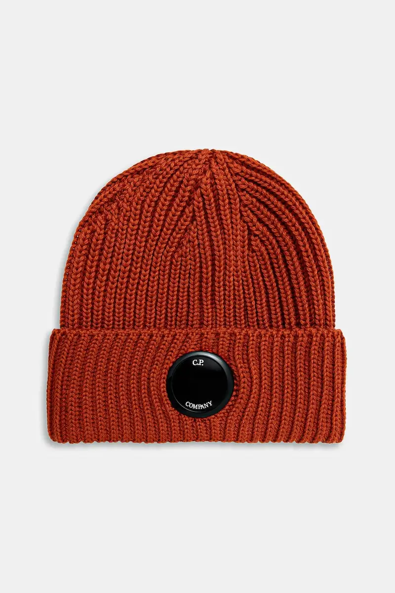 berretto in lana colore arancione 19CMAC739A005509A