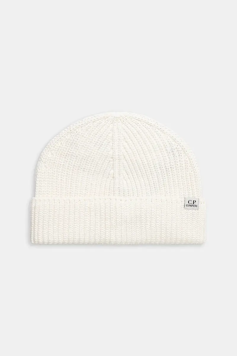 berretto in lana colore beige 19CMAC164A005509A