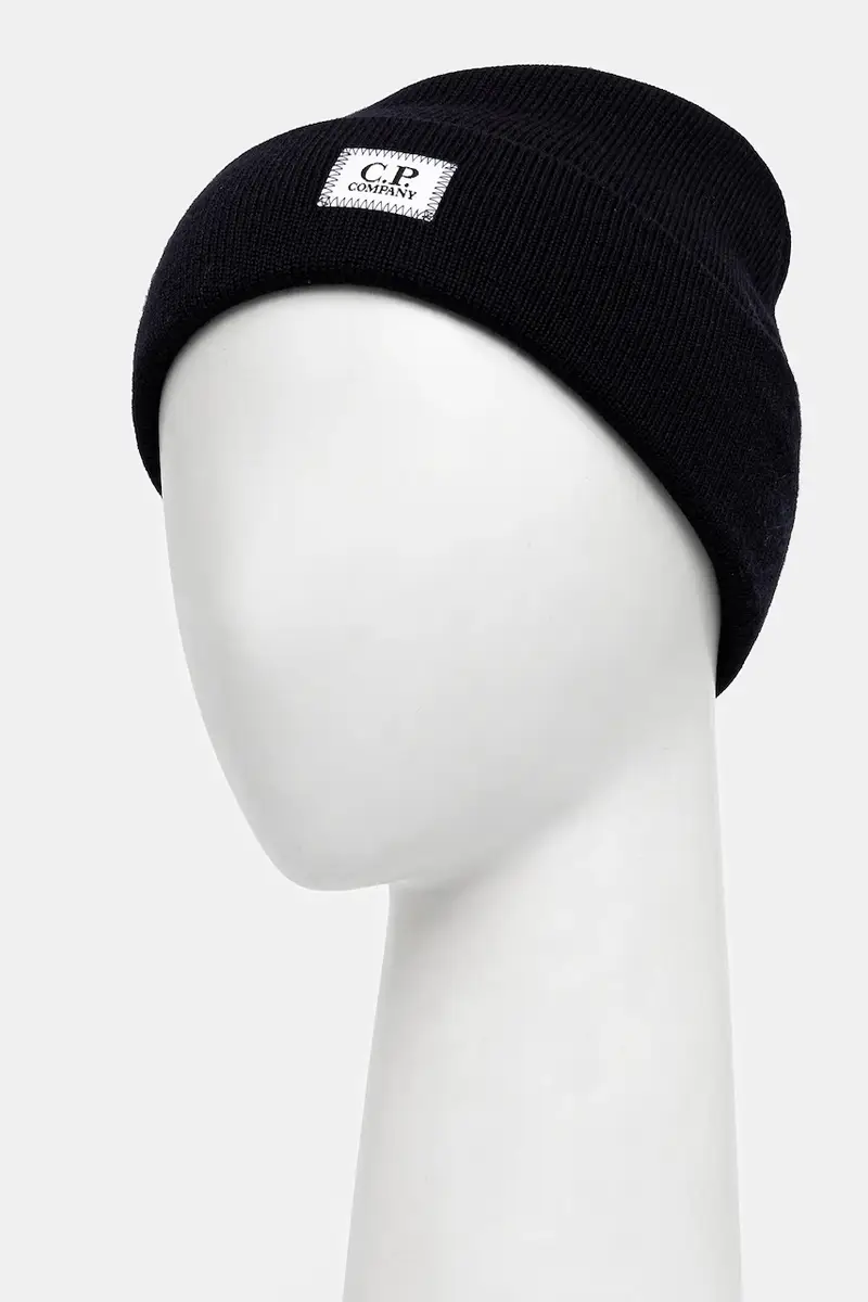 berretto in lana colore blu navy 19CMAC305A005509A miniatura 2