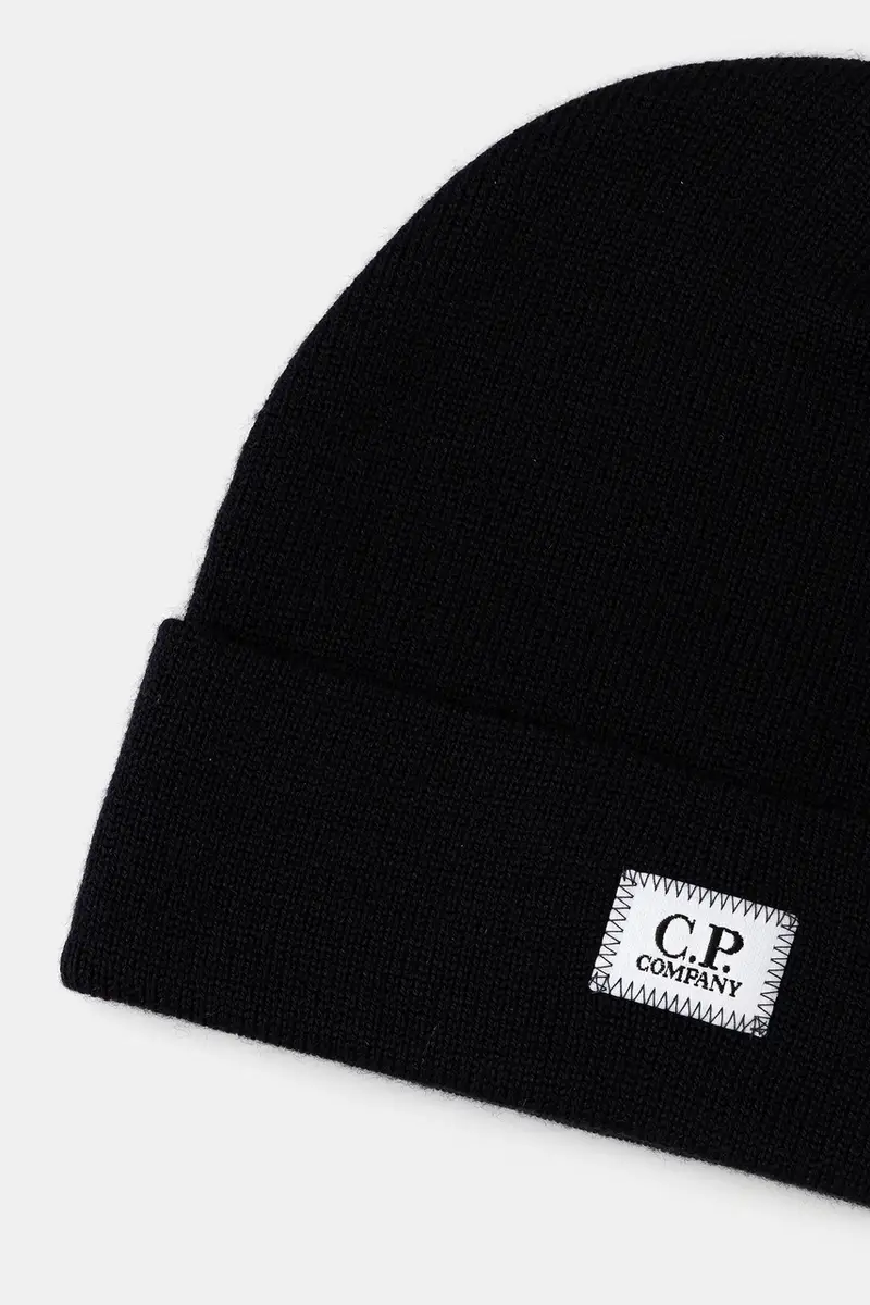 berretto in lana colore blu navy 19CMAC305A005509A miniatura 3