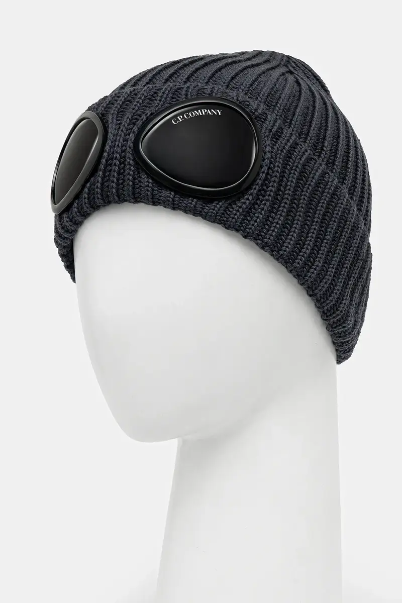 berretto in lana colore grigio 19CMAC742A005509A miniatura 2