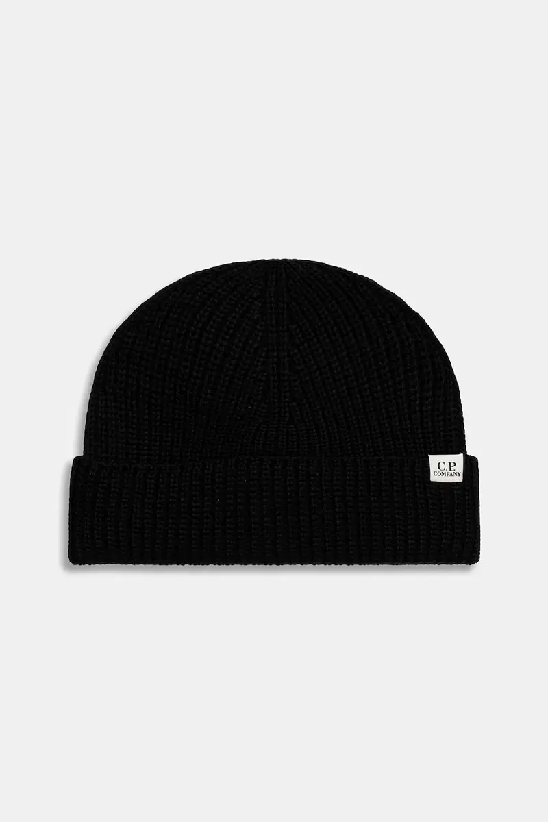 berretto in lana colore nero 19CMAC164A005509A