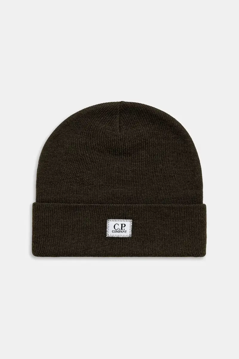 berretto in lana colore verde 19CMAC305A005509A